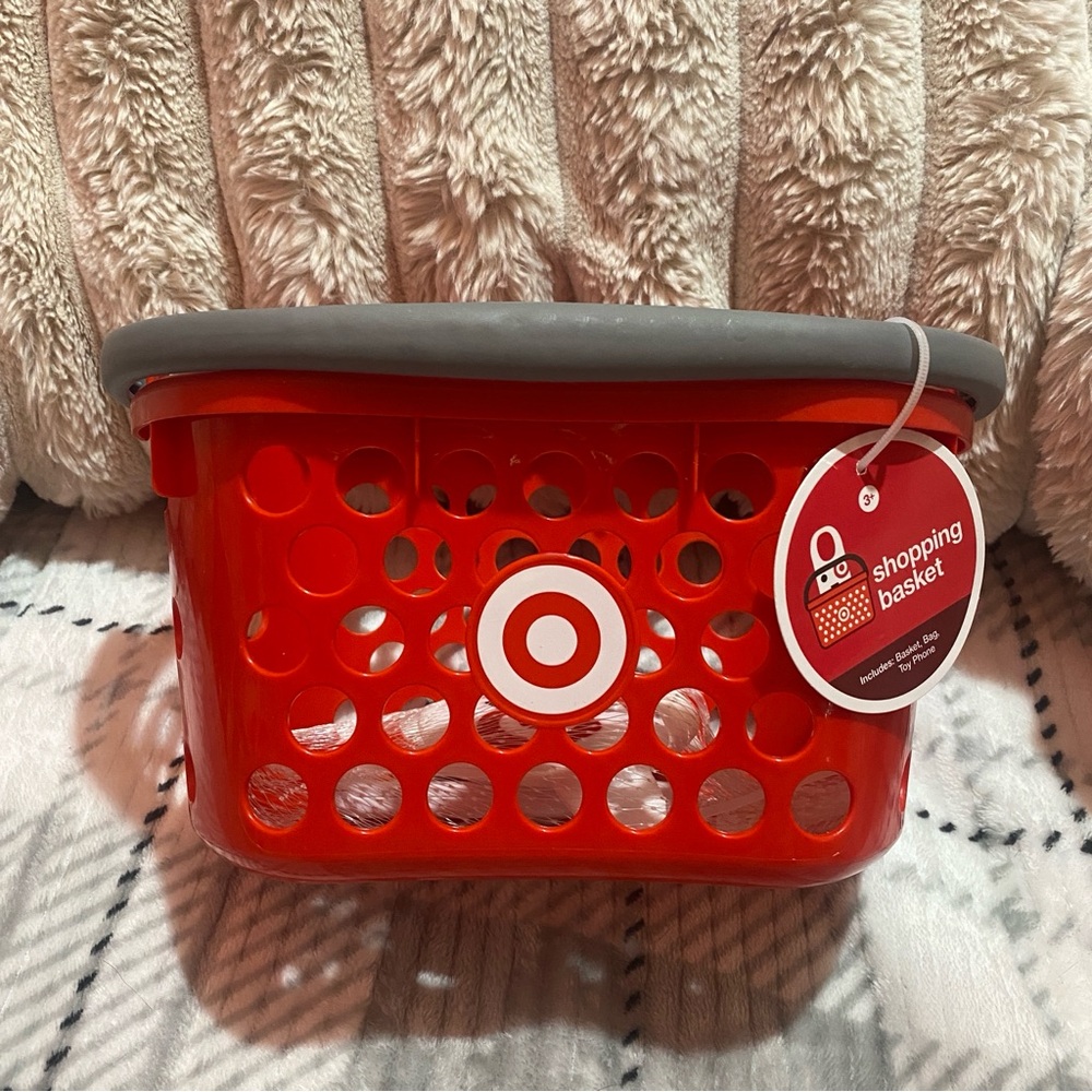 Target Toy Red Shopping Basket